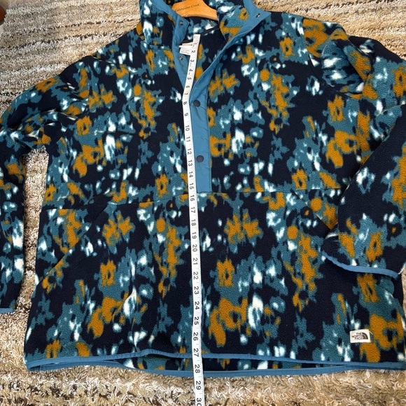 North Face Fleece Pullover Men's XXL Multicolor Carbondale Quarter Snap Hoodie - Picture 12 of 14